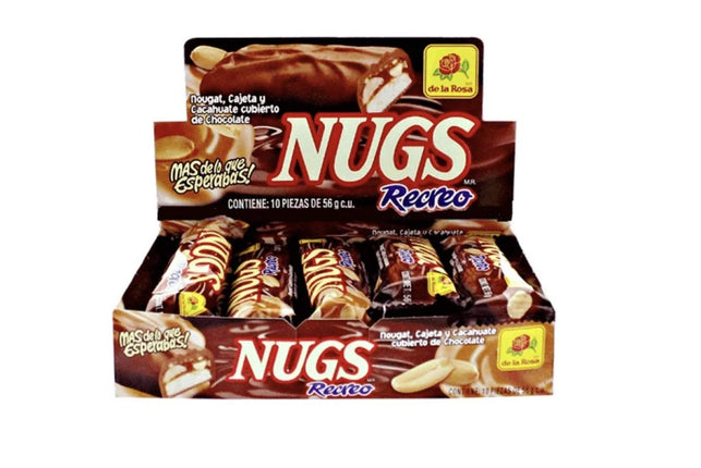 Barrita de chocolate Nugs Recreo Caramelo con cacahuetes y caramelo con leche (Coco Nugs)