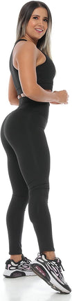 PRECISSA Sport Leggings for Woman. Assorted Colors. (as1, Alpha, m, Regular, Regular, Black)