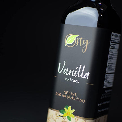 Extracto de vainilla | Vainilla Pura Mexicana | 100% Natural y Sin Azúcar | Para hornear, postres y bebidas, 8.45 onzas líquidas