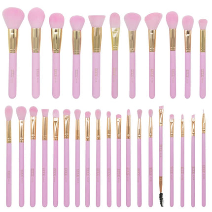 Lula Makeup Brushes Kit - Foundation, Concealers, Eye Shadows, Make up, Eyeliner Brushes. (9 Pcs Boreal)