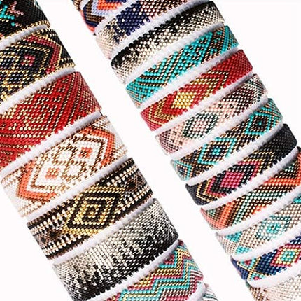 Serendipia Miyuki Pulsera trenzada hecha a mano, colorido accesorio de moda de talla única (multicolor)