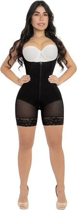 Hourglass girdle with adjustable straps. Assorted colors (Black, M)