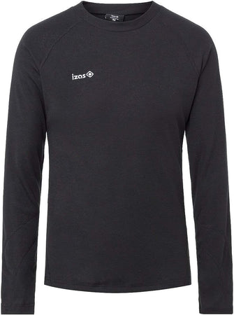 Izas Nelion Men's Long Sleeve Thermal-Dry Shirt (Large, Black)