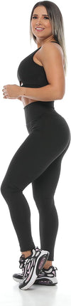PRECISSA Sport Leggings for Woman. Assorted Colors. (as1, Alpha, m, Regular, Regular, Black)