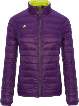 Izas Noosa Chaqueta acolchada para mujer (mediana, uva/lima)