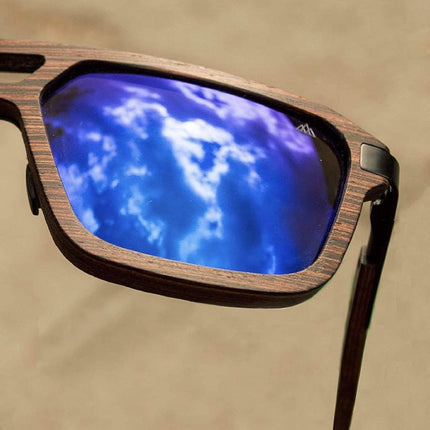Fento Legend Handmade Wooden Sunglasses. Assorted Styles (Blue, Ash)