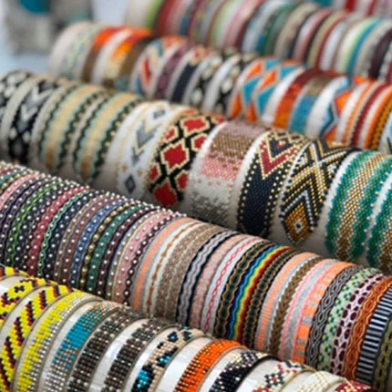 Serendipia Miyuki Pulsera trenzada hecha a mano, colorido accesorio de moda de talla única (multicolor)