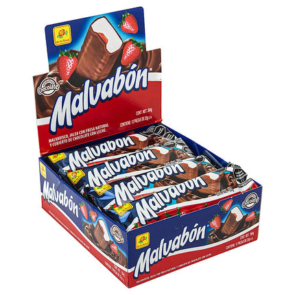De La Rosa Malvabony Gomitas Marshmallow con chocolate pop (paquete de 10)