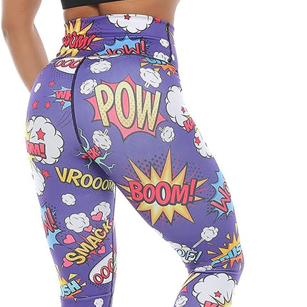 PRECISSA Sport Leggings for Women. Assorted Styles. (as1, Alpha, m, Regular, Regular, Boom)