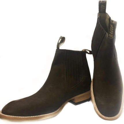 ARAGON CHELSEA BOOTS, Ankle Leather Boots, Men’s Boots. 101 MODEL. (US MEN 9, CHOCOLATE)
