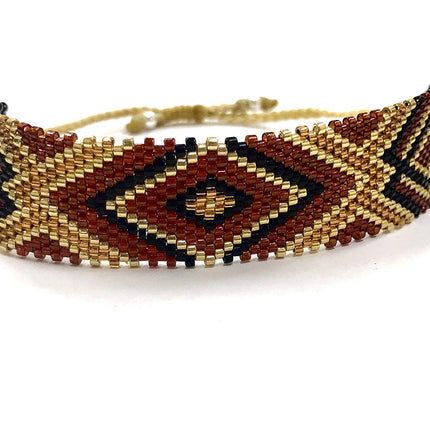 Serendipia Miyuki Pulsera trenzada hecha a mano, colorido accesorio de moda de talla única (multicolor)
