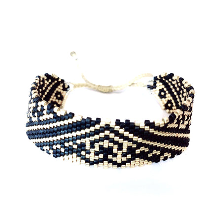 Serendipia Miyuki Pulsera trenzada hecha a mano, colorido accesorio de moda de talla única (multicolor)