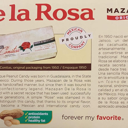 Caramelo de maní mexicano estilo mazapán paquete 30, 1 oz. Cada paquete