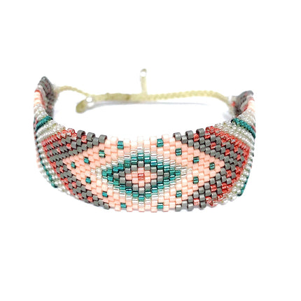 Serendipia Miyuki Pulsera trenzada hecha a mano, colorido accesorio de moda de talla única (multicolor)