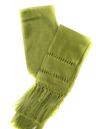 Mexican Handmade Colorful Shawl, Pashmina unique designs (Green)