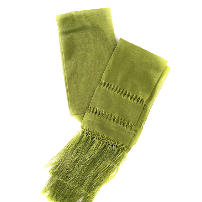 Mexican Handmade Colorful Shawl, Pashmina unique designs (Green)