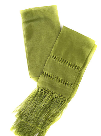 Mexican Handmade Colorful Shawl, Pashmina unique designs (Green)