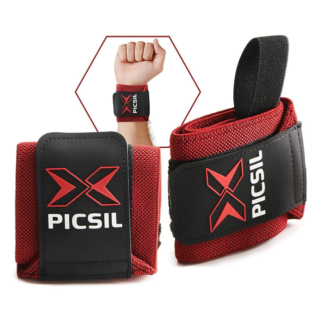 PICSIL Wrist Wraps with Double Fabric Fastener